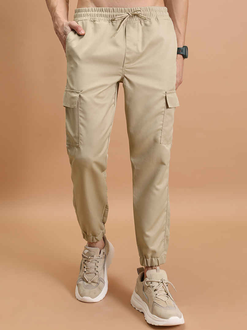 Highlander Men's Casual Cargo Jogger Trouser | Khaki - 34 Highlander Men's Casual Cargo Jogger Trouser | Khaki - 34