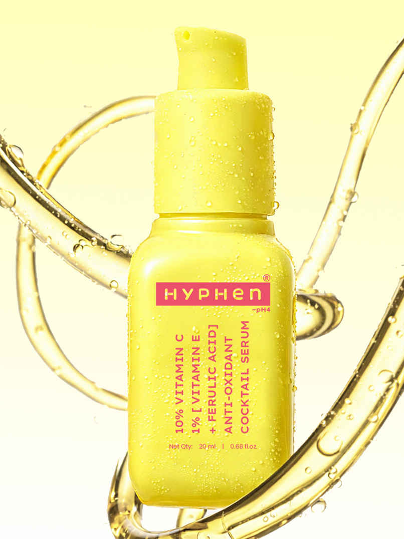 Hyphen 10% Vitamin C 1% E and Ferulic Acid Serum Brightens and Fades Dark Spots Hyphen 10% Vitamin C 1% E and Ferulic Acid Serum Brightens and Fades Dark Spots