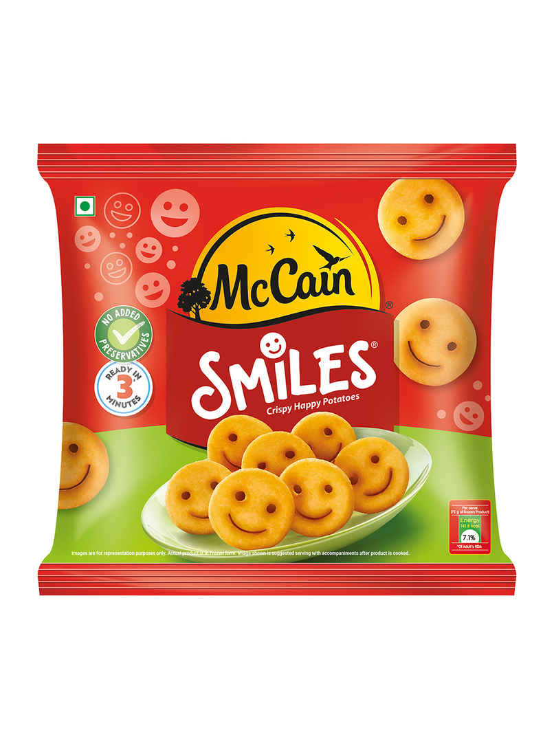 McCain Smiles | Crispy Potato Snacks | No Added Preservatives McCain Smiles | Crispy Potato Snacks | No Added Preservatives