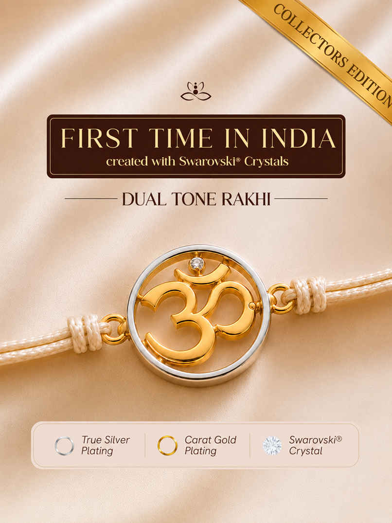 Created with Swarovski Crystals | Collectors Edition-Om  | True silver & Carat Gold Plating