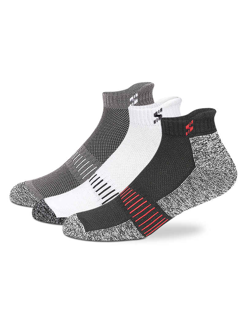 Supersox Men's Patterned Combed Cotton Ankle Length Socks | Assorted - Free Size Supersox Men's Patterned Combed Cotton Ankle Length Socks | Assorted - Free Size