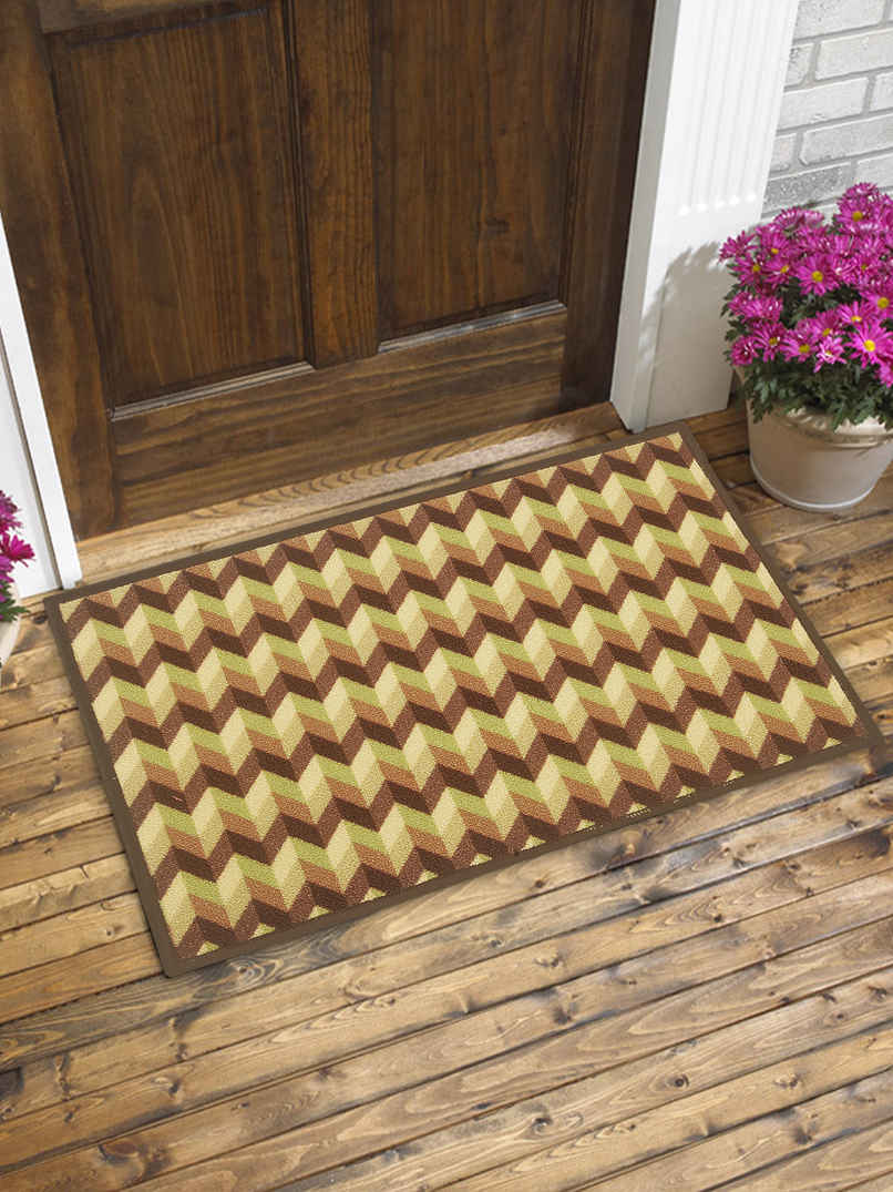 BIANCA Highly Durable Anti Slip Door Mat | 1 Pc Large Size | Splender | Tango Dark Brown Multi BIANCA Highly Durable Anti Slip Door Mat | 1 Pc Large Size | Splender | Tango Dark Brown Multi