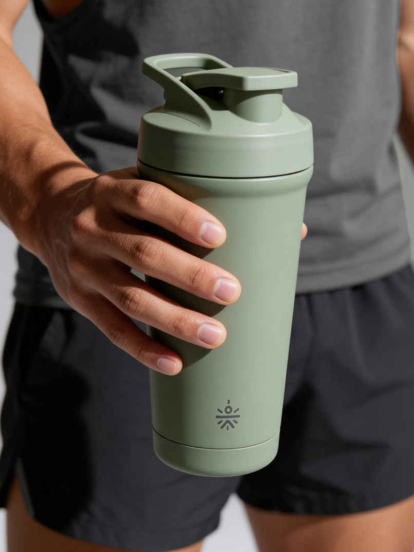 Cultfit Shaker | Bottom Opener | 700 ml | Green