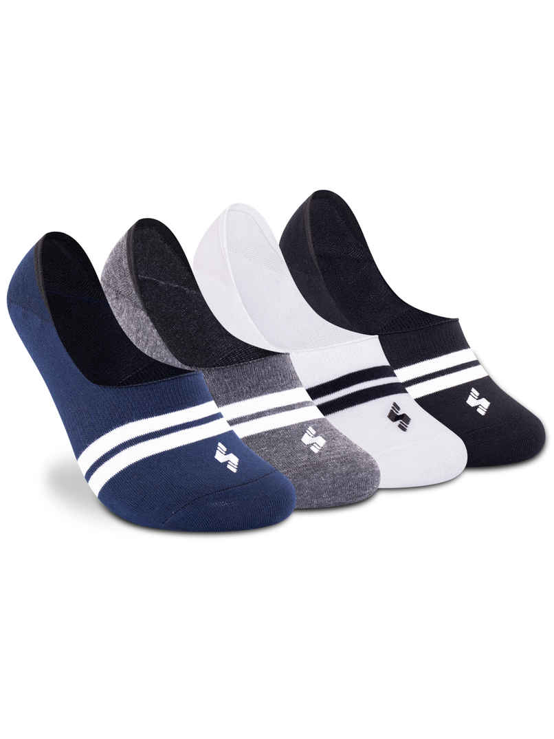 Supersox Men's Solid Combed Cotton Loafer Socks | Multicolour - Free Size Supersox Men's Solid Combed Cotton Loafer Socks | Multicolour - Free Size