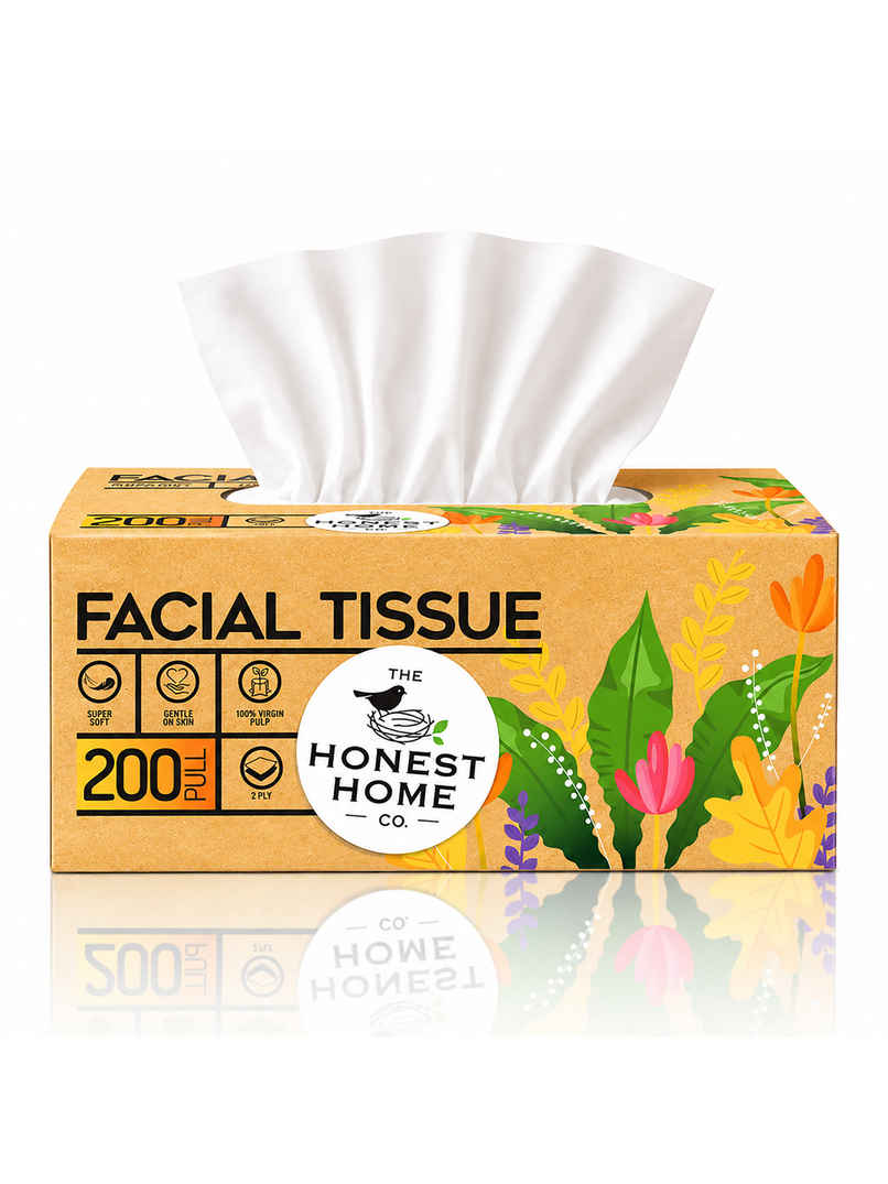The Honest Home Company Facial Tissue Box | 200 Pulls