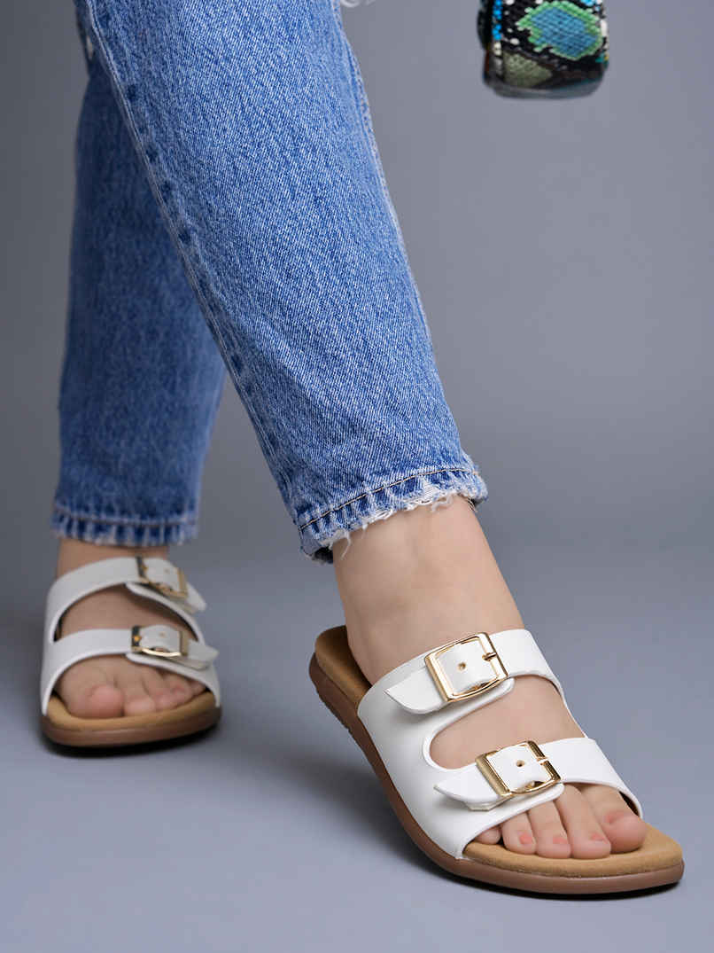 Shoetopia Women's Stylish Solid Flats | Aero White - UK 5 Shoetopia Women's Stylish Solid Flats | Aero White - UK 5