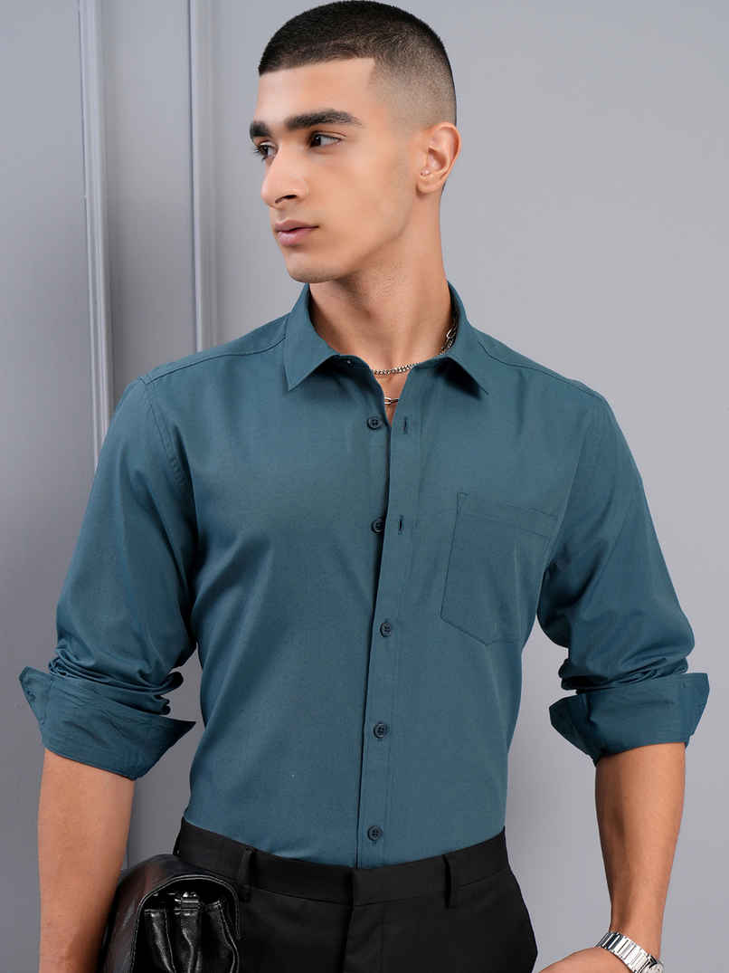 Highlander Men's Regular Fit Shirt | Teal - S Highlander Men's Regular Fit Shirt | Teal - S