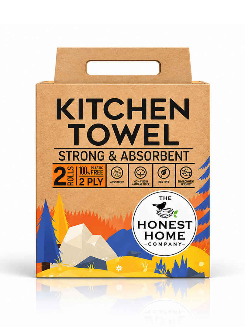 The Honest Home Company Kitchen Towel Roll (2 Ply) | 60 Pulls Per Role The Honest Home Company Kitchen Towel Roll (2 Ply) | 60 Pulls Per Role