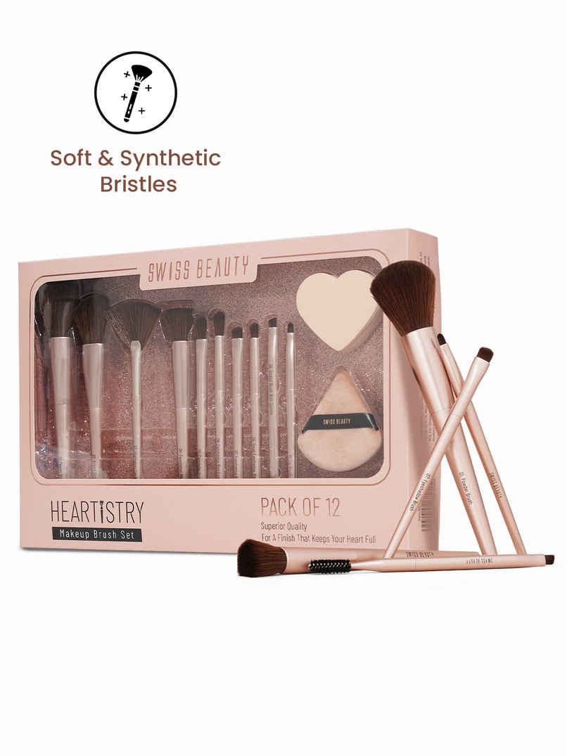 Swiss Beauty Heartistry Makeup Brush Set Swiss Beauty Heartistry Makeup Brush Set