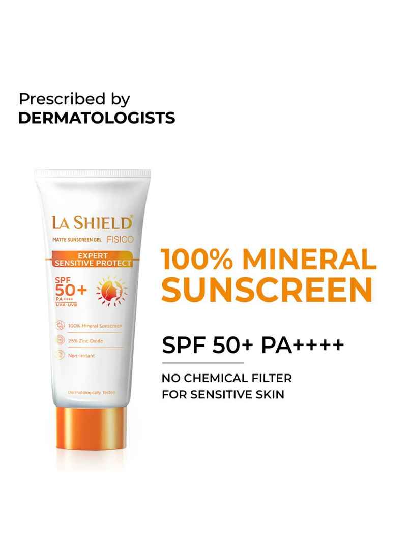 La Shield Fisico SPF 50 Matte Sunscreen Gel La Shield Fisico SPF 50 Matte Sunscreen Gel