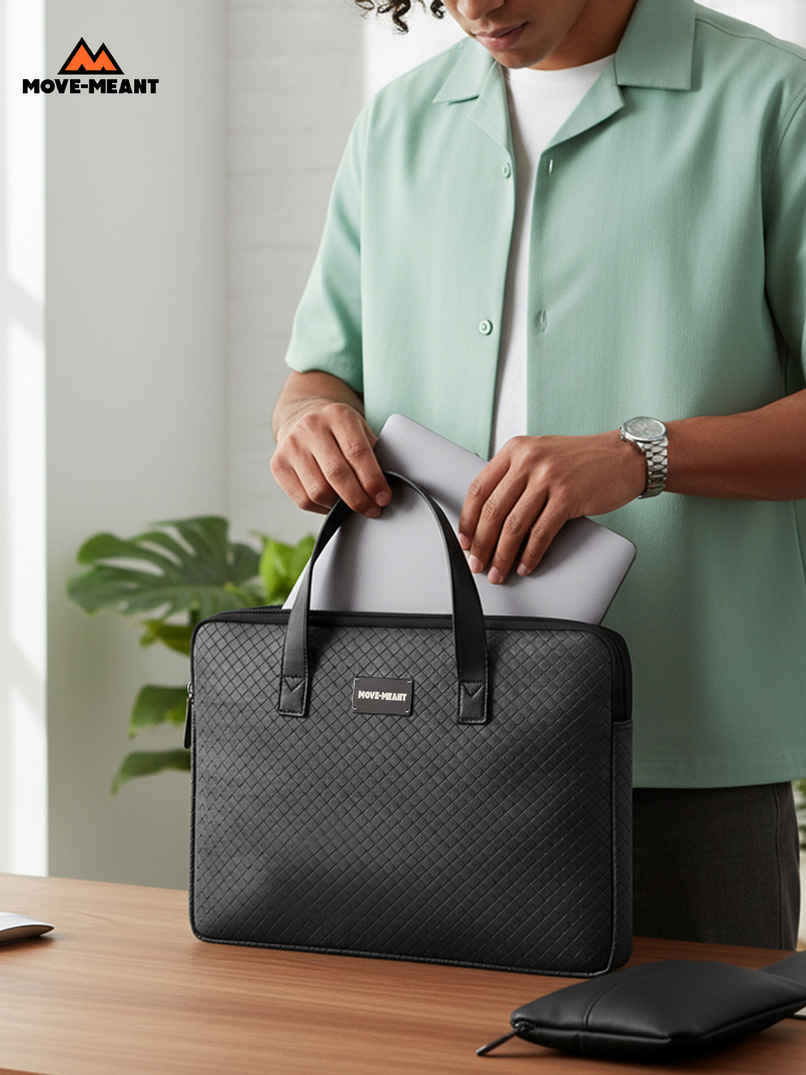 Move-Meant Polyster Slim Fit Laptop Sleeve Grey