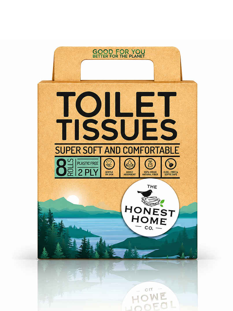 The Honest Home Company Toilet Roll | 2 Ply | Pack of 8 The Honest Home Company Toilet Roll | 2 Ply | Pack of 8