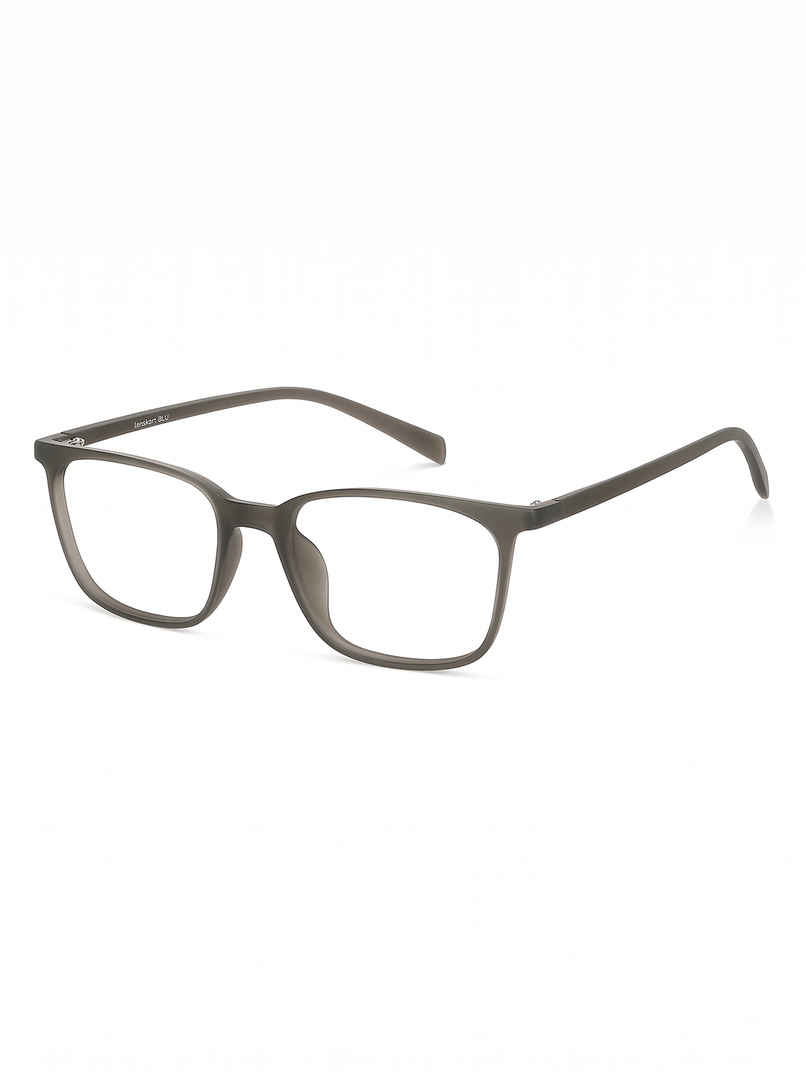 Lenskart Blu Unisex Solid TR90 Computer Glasses | Dark Grey - M Lenskart Blu Unisex Solid TR90 Computer Glasses | Dark Grey - M
