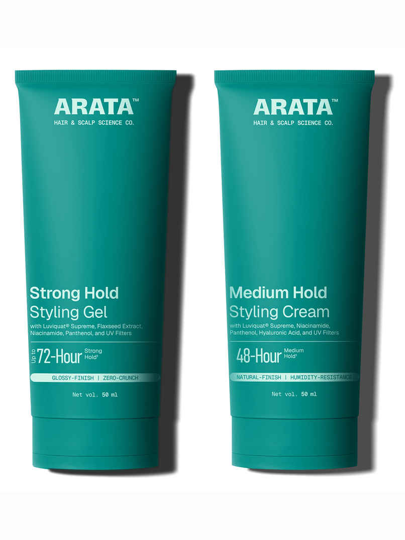 Arata Strong Hold Styling Cream & Gel Combo