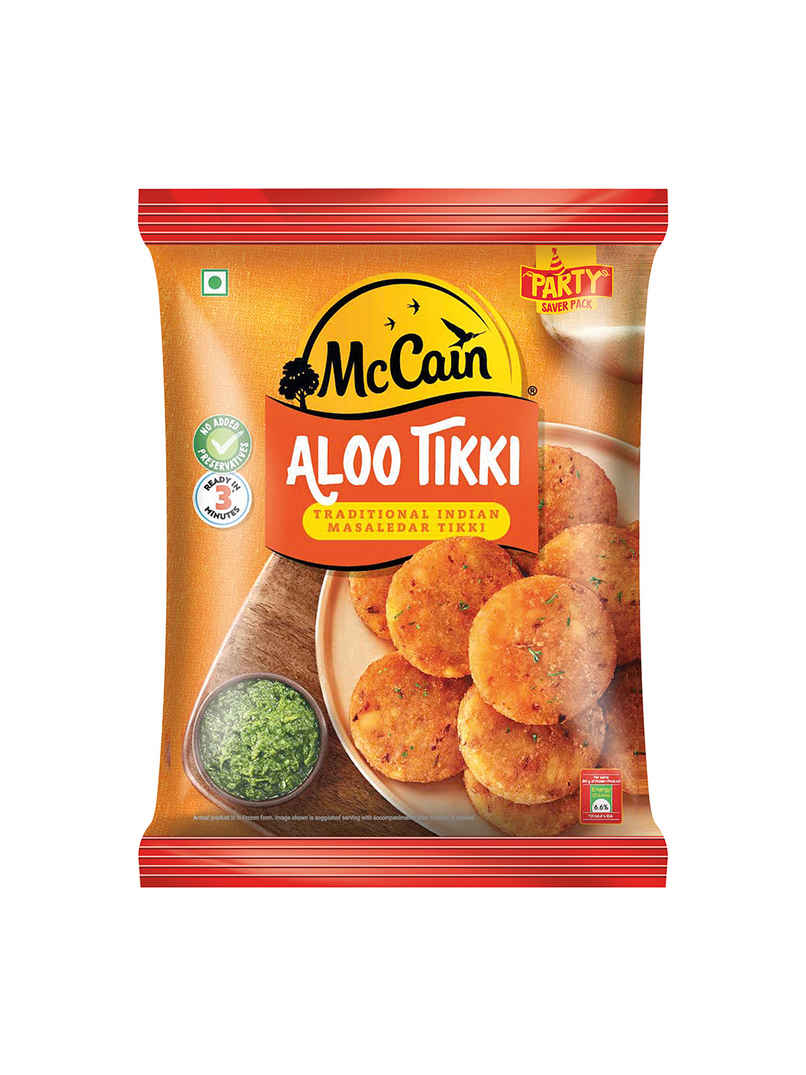 McCain Aloo Tikki | Frozen Ready To Cook Potato Snack