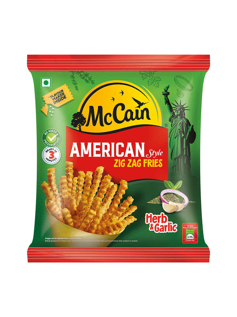 McCain American Herb & Garlic Zig Zag Fries McCain American Herb & Garlic Zig Zag Fries