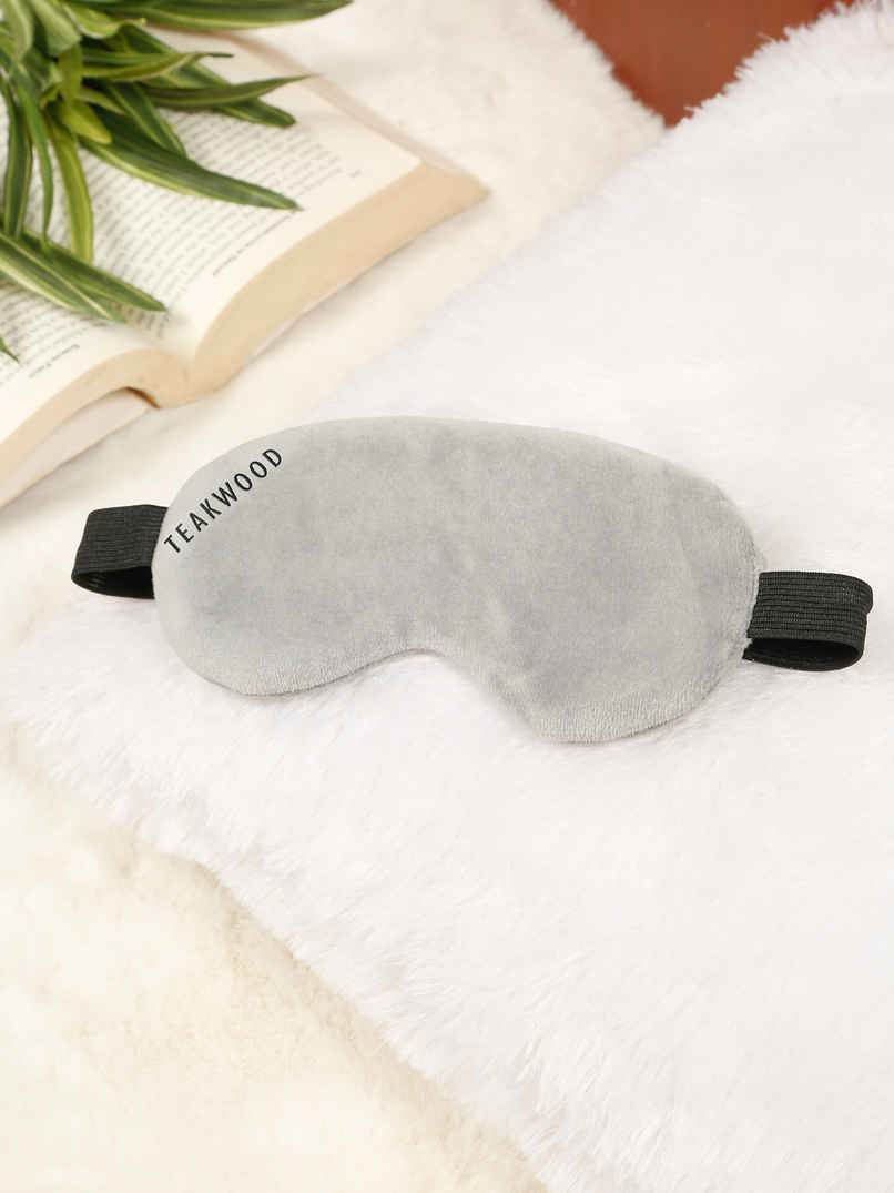 Teakwood Leathers Unisex Solid Eye Mask | Grey