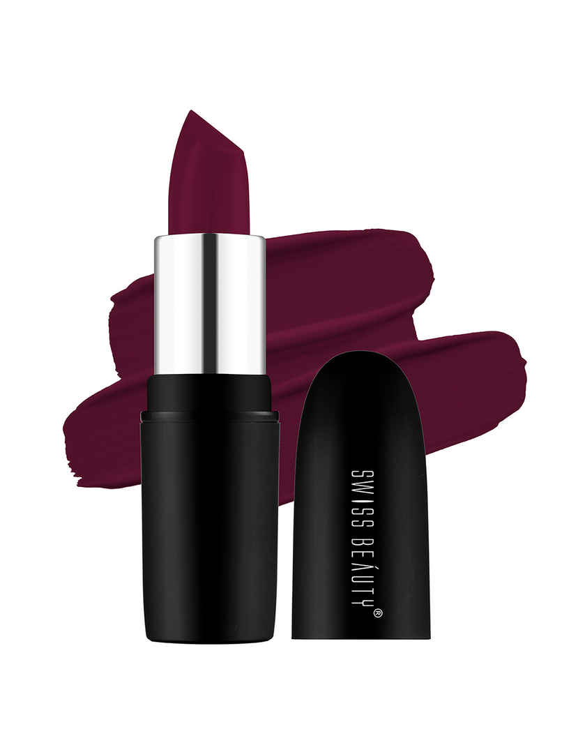 Swiss Beauty Pure Matte Lipstick | 229 Murphy Brown Swiss Beauty Pure Matte Lipstick | 229 Murphy Brown