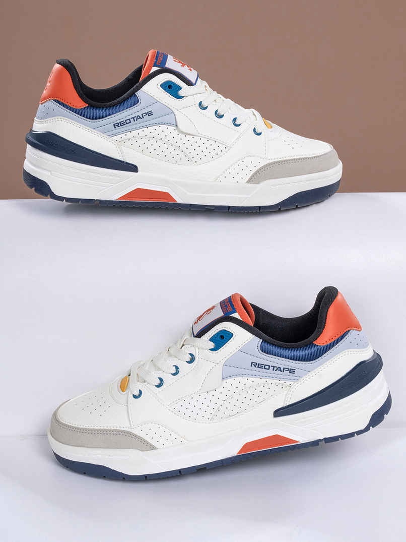 Red Tape Men's Casual Shoes | RSL0214A | White Navy - UK 7 Red Tape Men's Casual Shoes | RSL0214A | White Navy - UK 7