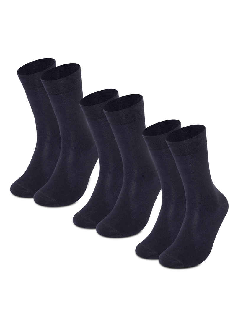 Supersox Men's Solid Combed Cotton Socks | Black - Free Size Supersox Men's Solid Combed Cotton Socks | Black - Free Size