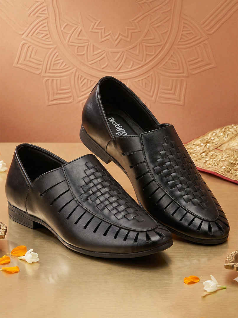 Action Mens Ethnic Sandals | LEOS-22 | Black | UK-9