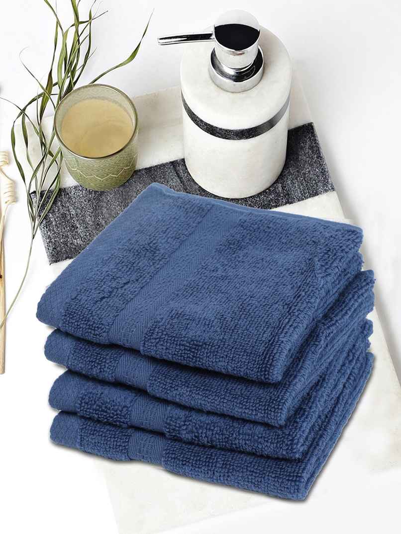Bianca Ultra Soft Zero Twist Cotton Face Towel Aerocore Tech Paradiso | Solid Navy
