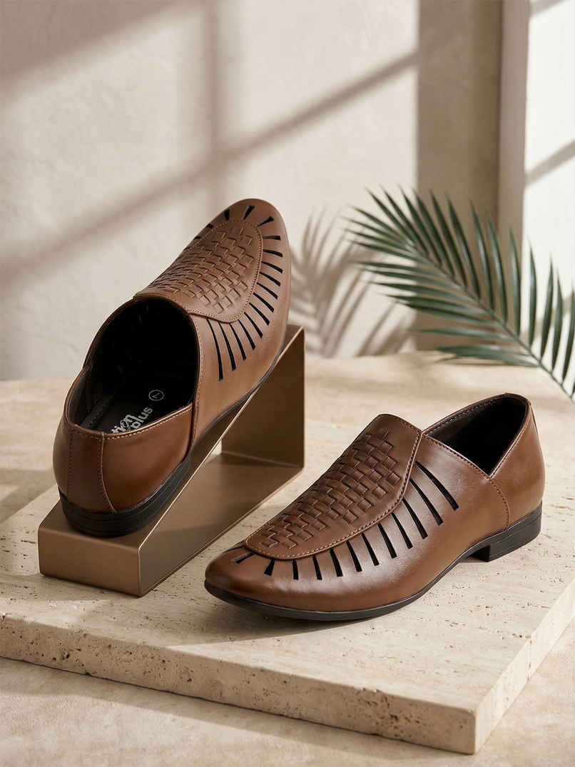 Action Mens Ethnic Sandals | LEOS-22 | Tan | UK-6