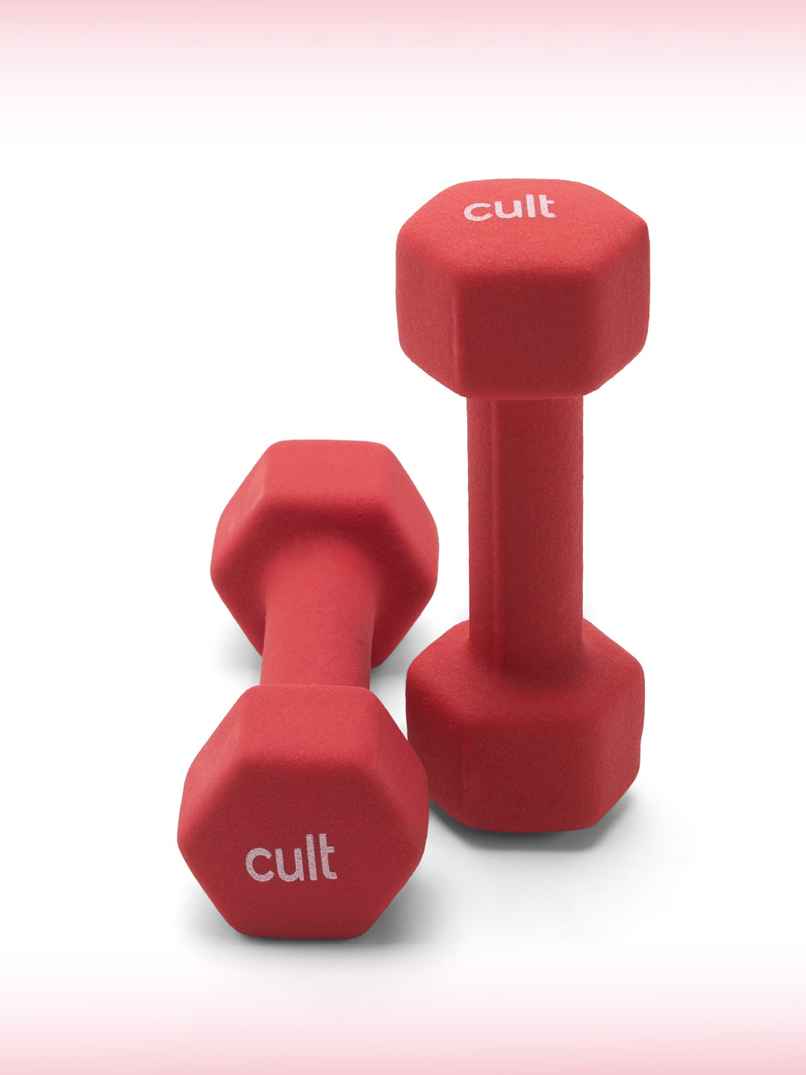 Cult Neoprene Dumbbell Set (2 kg X 2) | Red