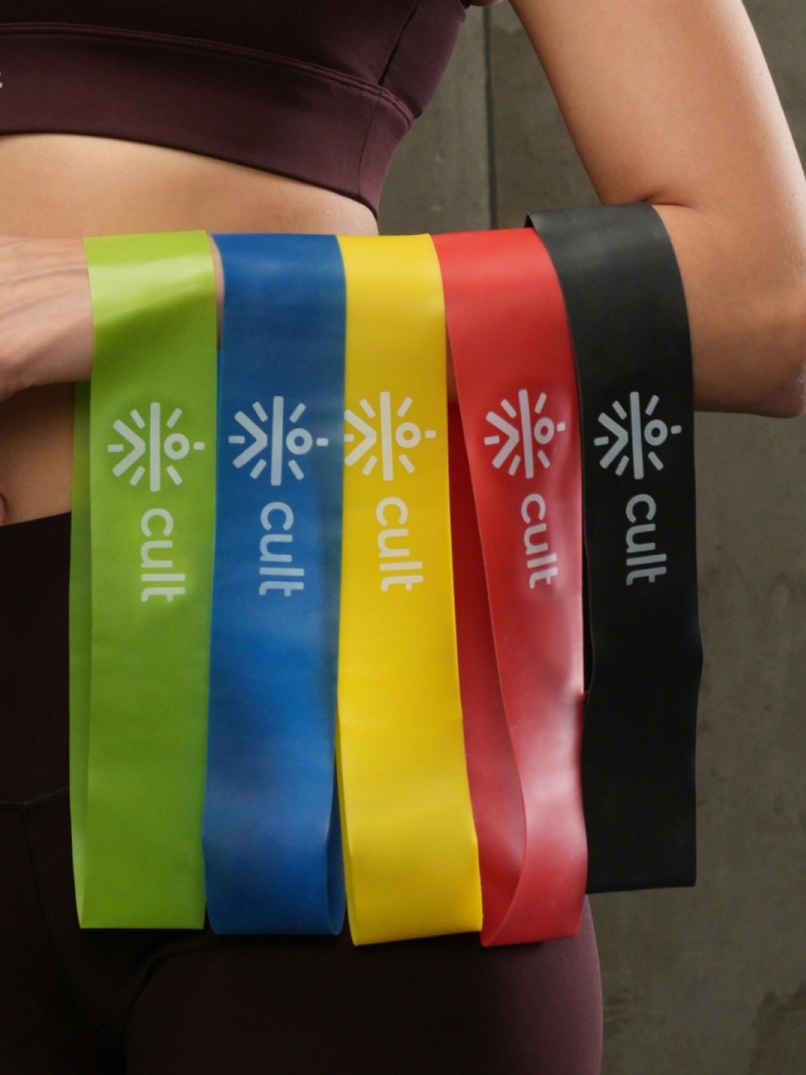 Cultfit Unisex Mini Loop Band Toning Exercise Bands | 2-20 kg Resistance