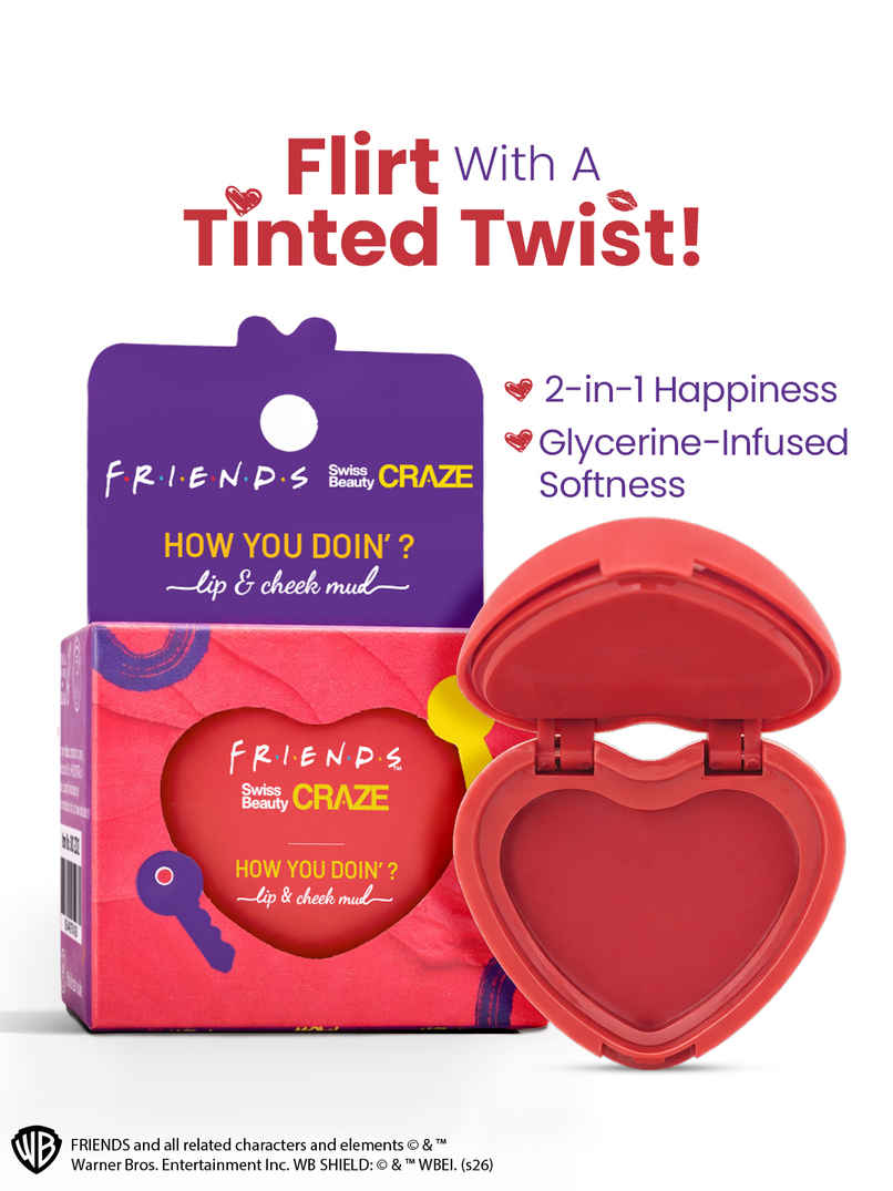 Swiss Beauty Craze How You Doin Lip Cheek Mud | 01 Playful Pink