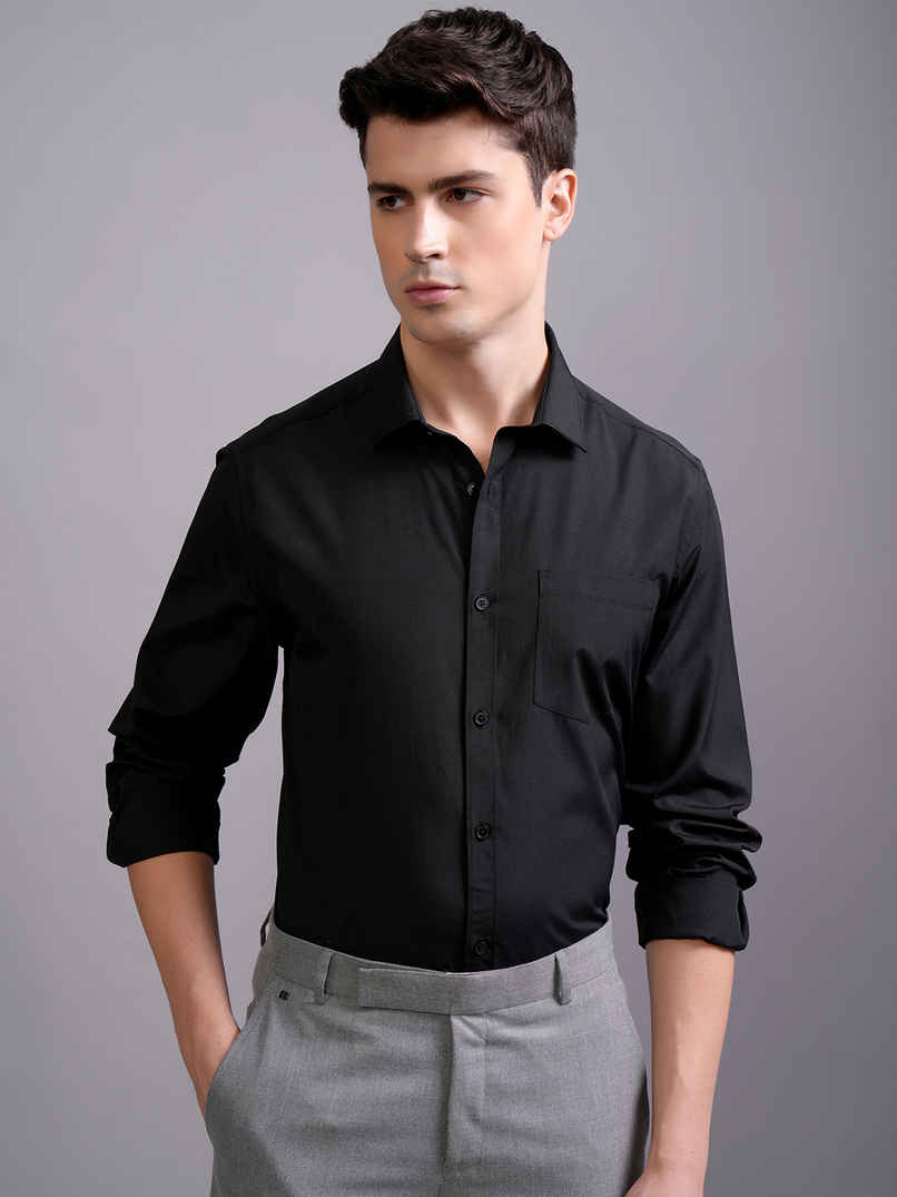 Highlander Men's Slim Fit Shirt | Black - S Highlander Men's Slim Fit Shirt | Black - S