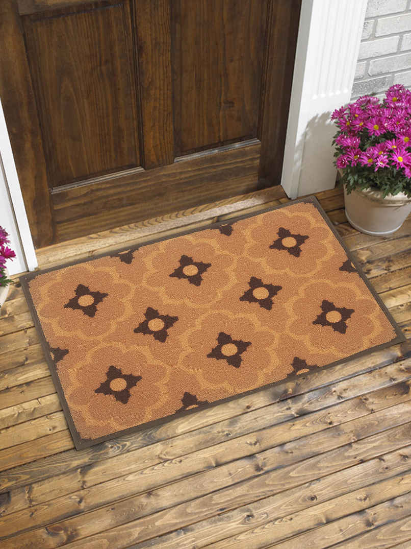BIANCA Highly Durable Anti Slip Door Mat | 1 Pc Large Size | Splender | Roye Choco Orange BIANCA Highly Durable Anti Slip Door Mat | 1 Pc Large Size | Splender | Roye Choco Orange