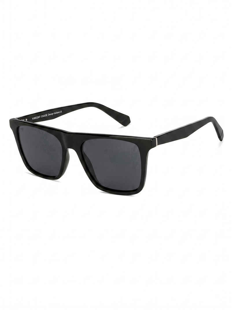 Black Full Rim Square Vincent Chase Style Cast PC VC S13971-C1 Polarized Sunglasses Black Full Rim Square Vincent Chase Style Cast PC VC S13971-C1 Polarized Sunglasses