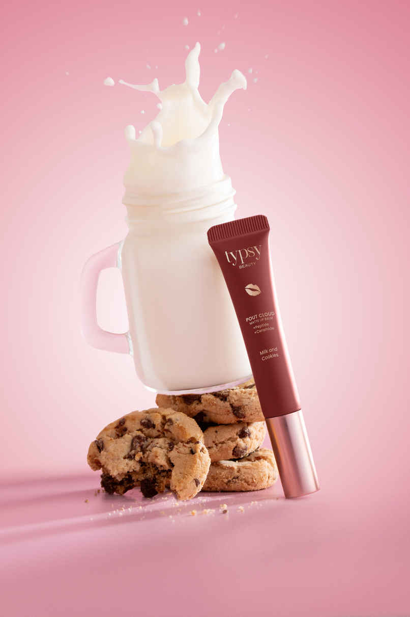 Typsy Beauty Pout Cloud Matte Lip Balm | Tinted Lip Balm | long-lasting stain I Milk and Cookies Typsy Beauty Pout Cloud Matte Lip Balm | Tinted Lip Balm | long-lasting stain I Milk and Cookies