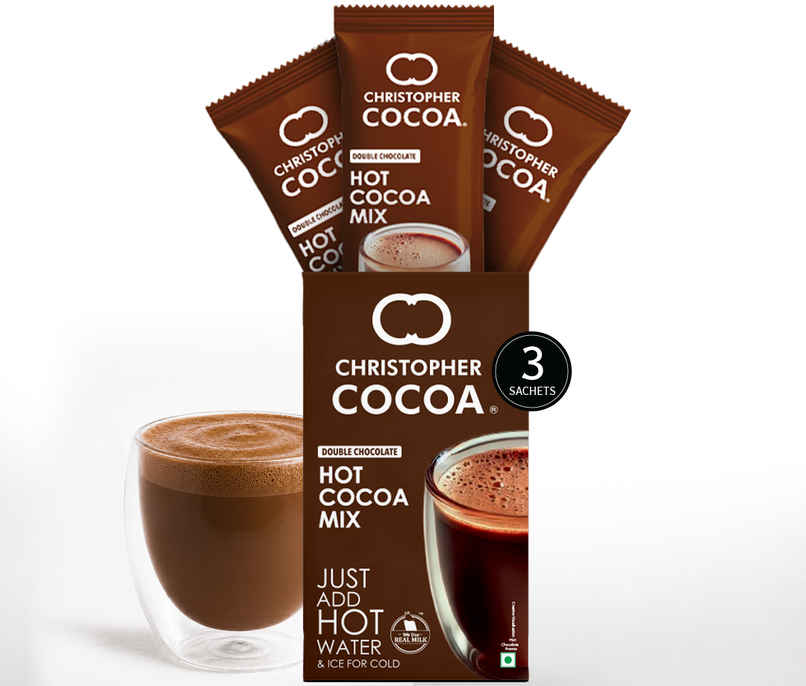 Christopher Cocoa Hot Cocoa Premix | Instant Hot Chocolate | 3 Sachets