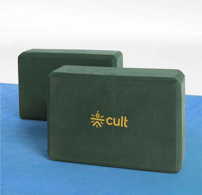 Cultfit Yoga Block Set | Green