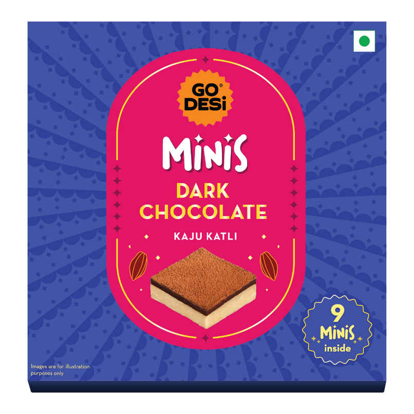 GO DESi Minis: Dark Chocolate Kaju Katli