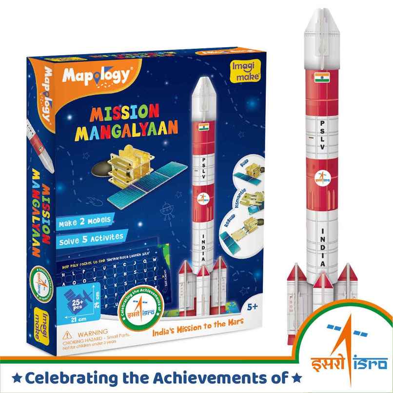Imagimake Mapology Mangalyaan Space Kit & Satelite | Science Exploration Toy | 5+ years