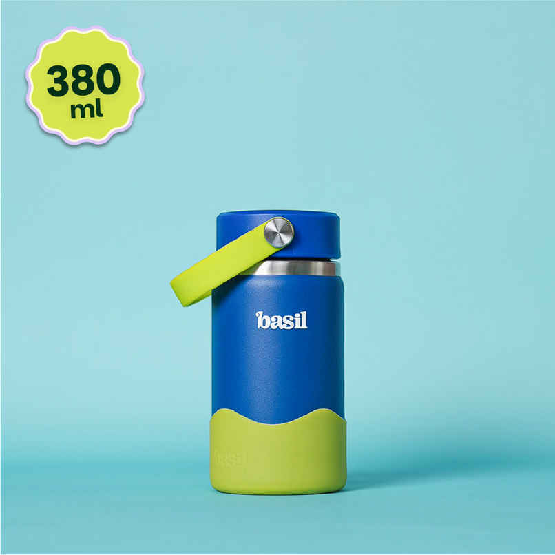 Basil HydraRush Insulated Kids Water Bottle with Handle | 380 ml | Oasis Basil HydraRush Insulated Kids Water Bottle with Handle | 380 ml | Oasis