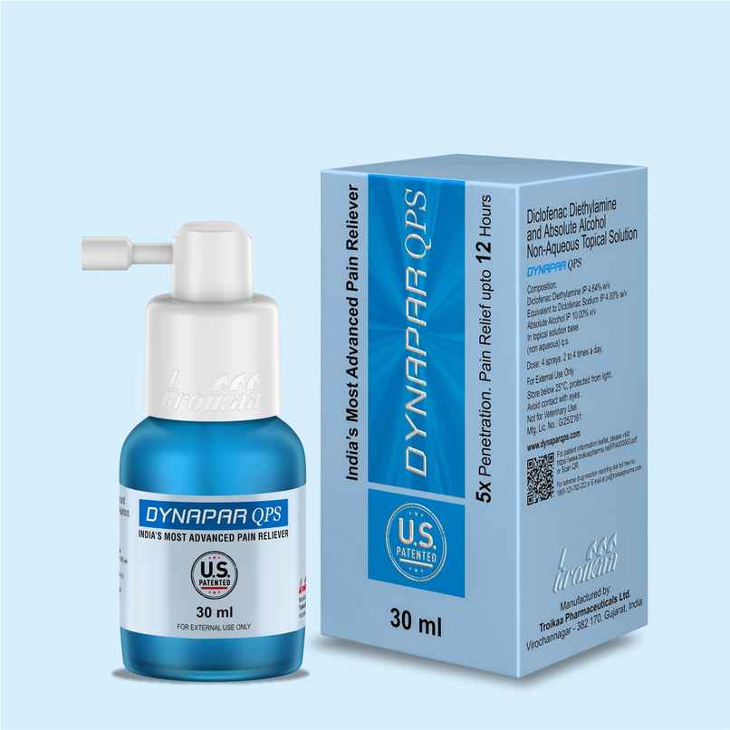 Dynapar QPS Pain Relief Spray for Back, Knee, Muscle & Joint Pain | 5x Penetration for Max. Pain Relief