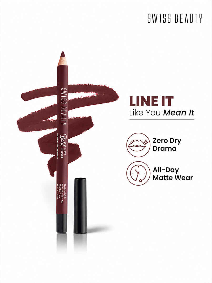 Swiss Beauty Bold Matt Lip Liner - 02 Maroon Swiss Beauty Bold Matt Lip Liner - 02 Maroon