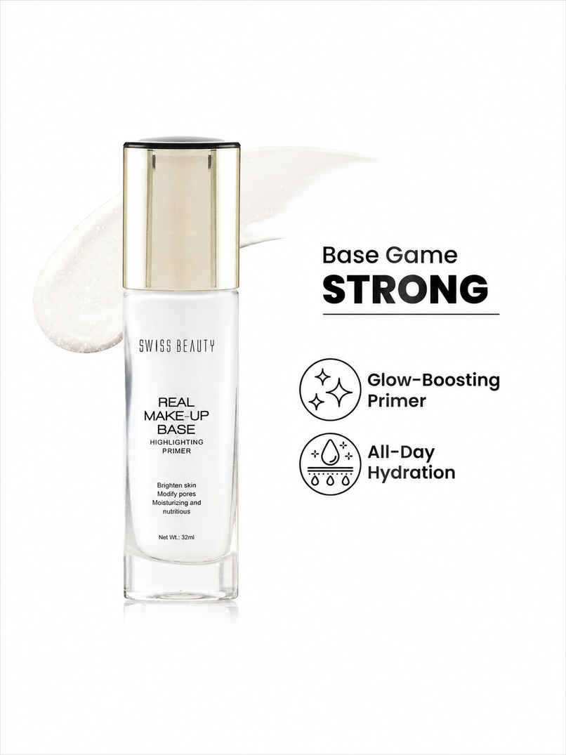 Swiss Beauty Real Makeup Base Highlighting Primer | 01 Natural Tint Swiss Beauty Real Makeup Base Highlighting Primer | 01 Natural Tint
