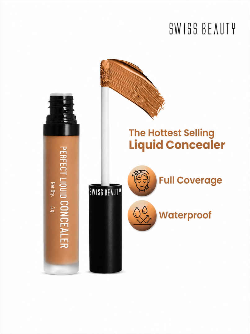 Swiss Beauty Liquid Concealer | 01 Warm Sand Swiss Beauty Liquid Concealer | 01 Warm Sand