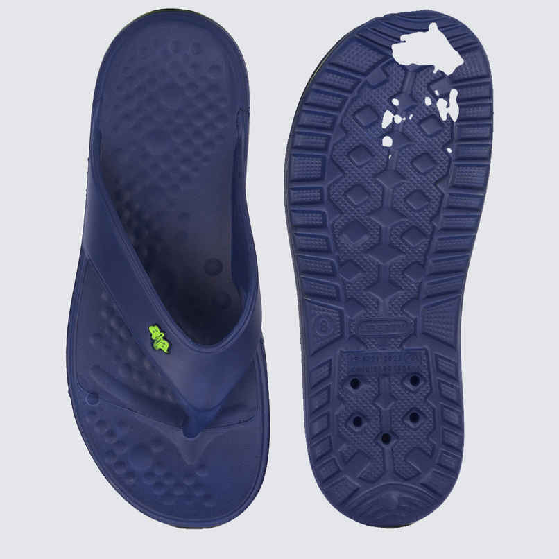 Liberty Apparel Men's A-HA Beachtime Flip-Flop | Navy Blue - UK 10