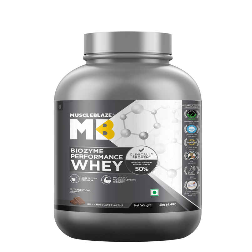 Muscleblaze Biozyme Performance Whey Protein Powder, (Rich Chocolate)