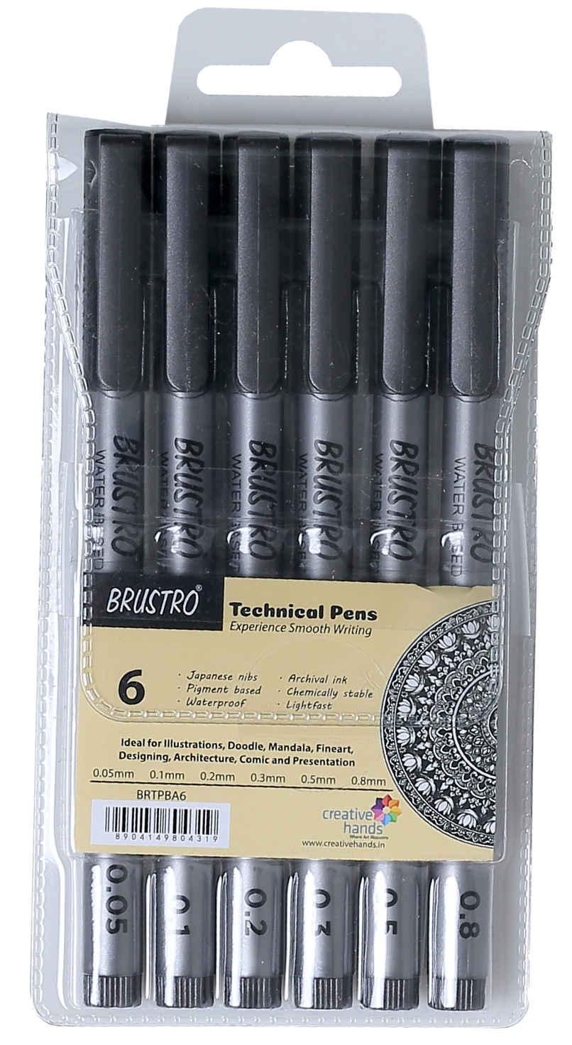 Brustro Technical Fineliner Pen | Black Brustro Technical Fineliner Pen | Black