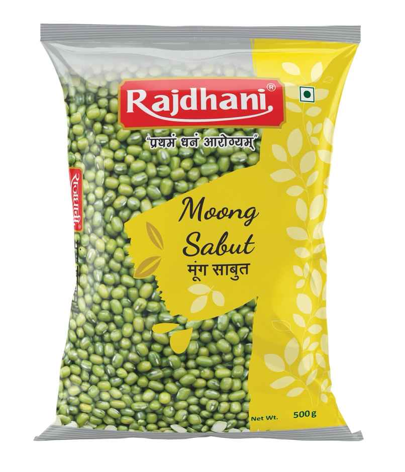 Rajdhani Unpolished Green Moong Dal Sabut / Whole