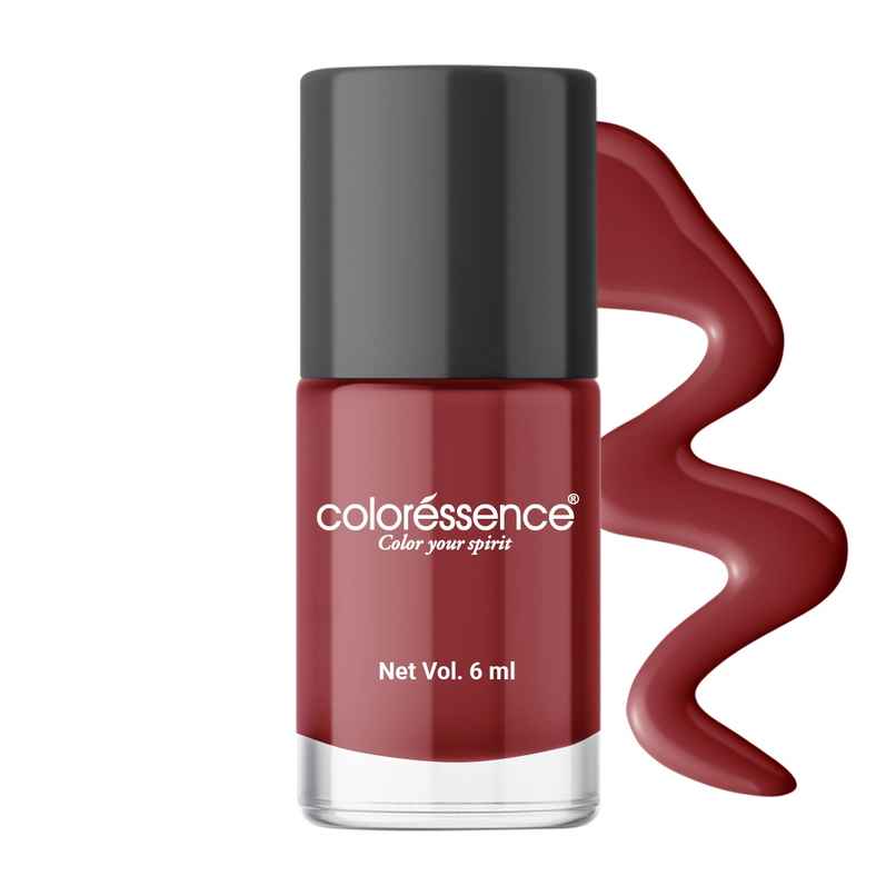 Coloressence Cute Coats Mini Nail Polish | Dark Ruby | Rich Pigmented Gloss Finish