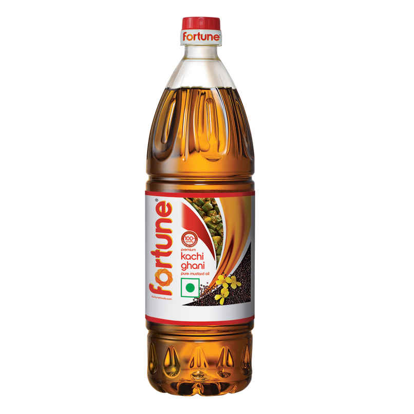 Fortune Kachi Ghani Mustard Oil Bottle
