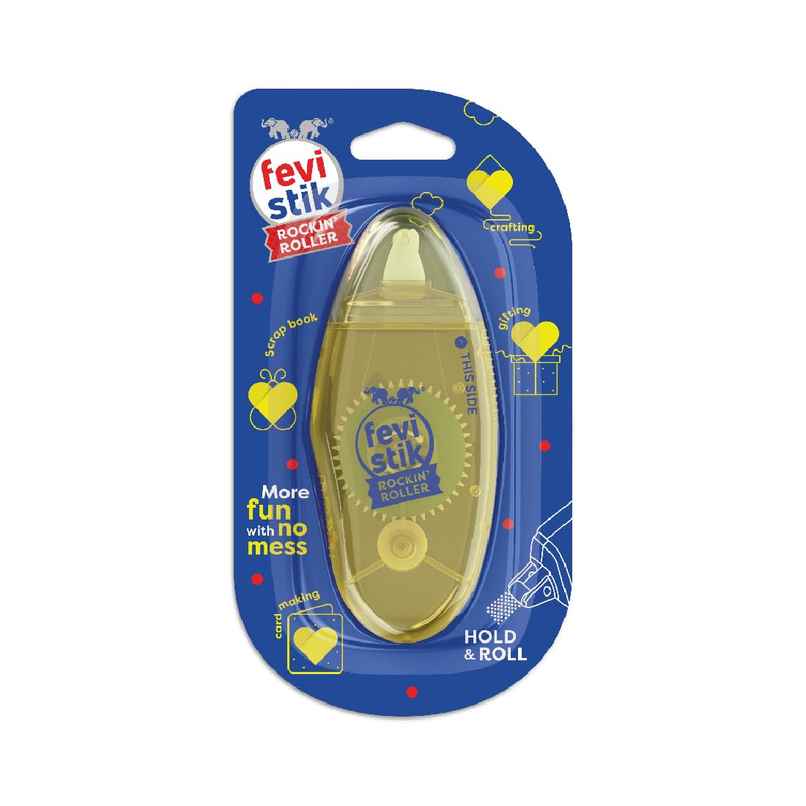 Fevistik Rockin' Roller - Adhesive Roller Mess Free Fevistik Easy To Use Adhesive